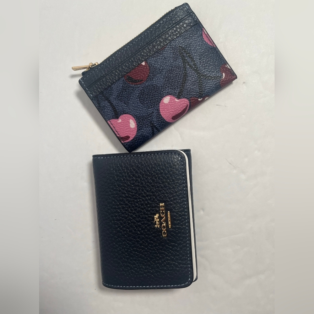 Coach Card Holder Wallet In Signature Canvas NWT